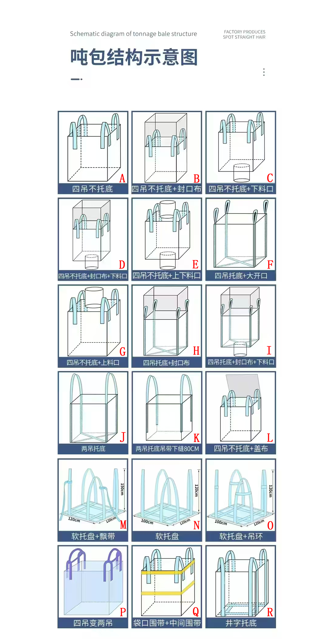 吨包叶子袋款式
